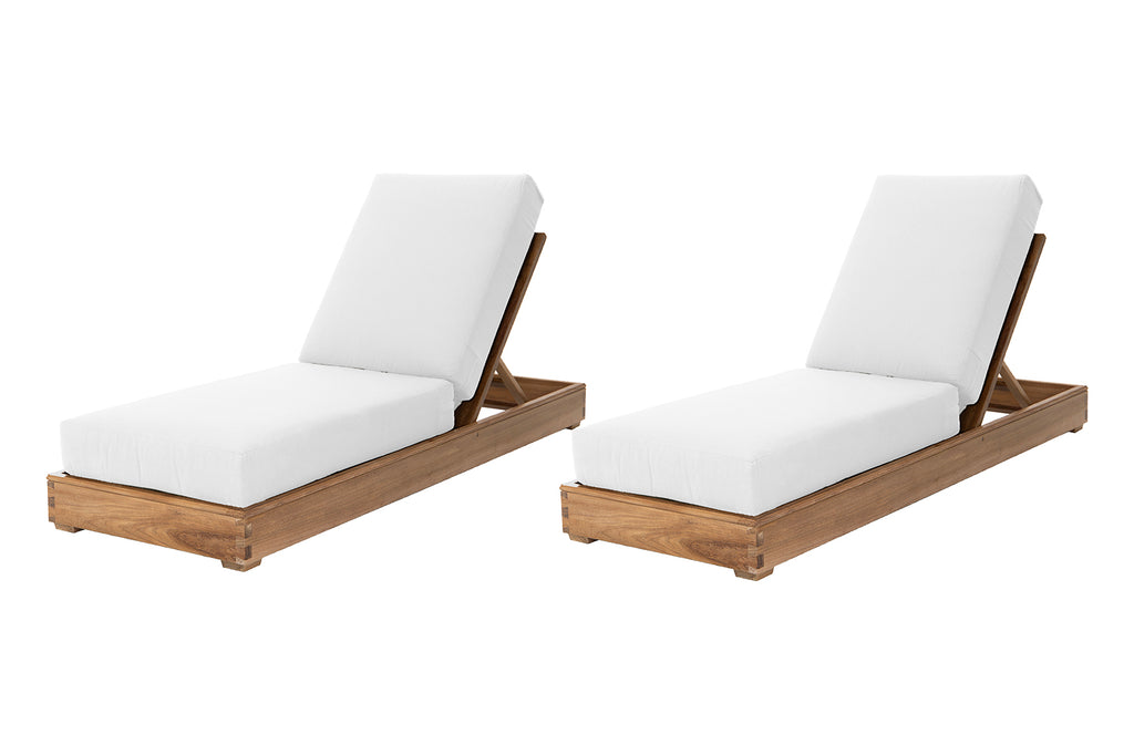 Grade a teak online chaise lounge