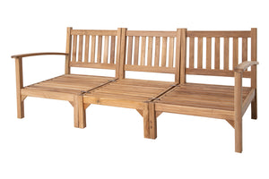 Huntington Teak Outdoor Sofa. Sunbrella Cushion