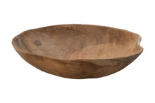 Teak Live Edge Round Wood Bowl (V/W)