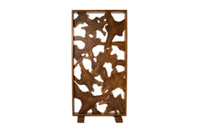 Teak Wood Slice Abstract Floor Stand