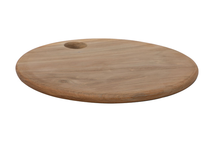 Teak Round Cutting & Serving Board (T)