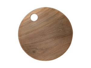 Teak Round Cutting & Serving Board (T)