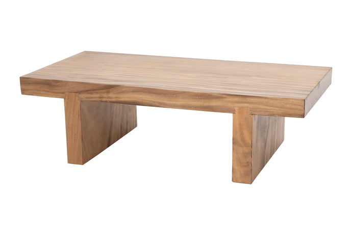 Live Edge Teak Slab Coffee Table