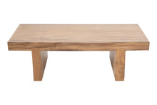 Live Edge Teak Slab Coffee Table