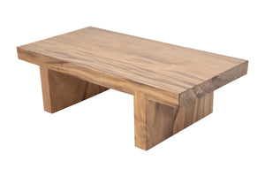 Live Edge Teak Slab Coffee Table