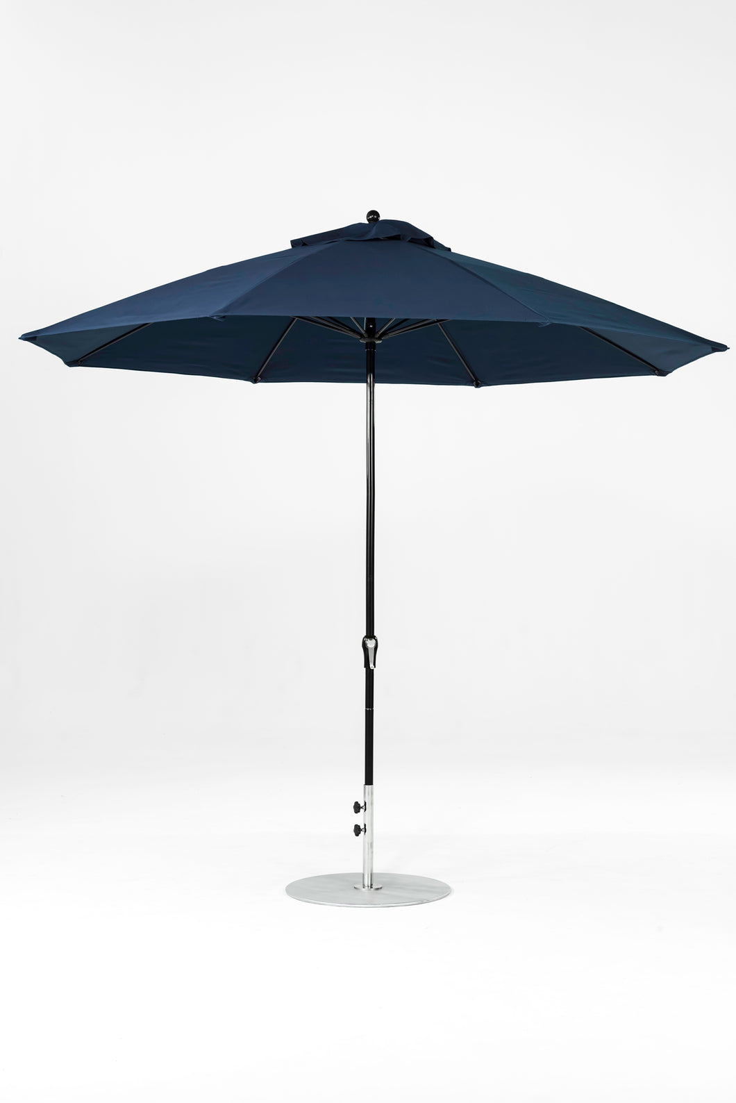 Frankford 864FMC 11' Monterey Crank Lift Fiberglass Market Umbrella- No Tilt