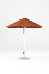 Frankford 854FMC 9' Monterey Crank Lift Fiberglass Market Umbrella- No Tilt