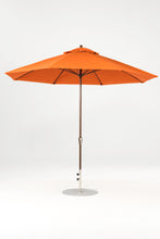 Frankford 864FMC 11' Monterey Crank Lift Fiberglass Market Umbrella- No Tilt