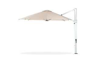 Frankford 880ARU-F 13' Aurora Aluminum Crank Lift Cantilever Outdoor Market Umbrella