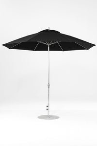 Frankford 864FMC 11' Monterey Crank Lift Fiberglass Market Umbrella- No Tilt