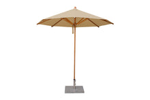 Bambrella 8.5' Round Levante Bamboo Pulley Lift No Tilt Umbrella