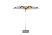 Bambrella 8.5' Round Levante Bamboo Pulley Lift No Tilt Umbrella