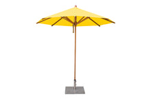 Bambrella 8.5' Round Levante Bamboo Pulley Lift No Tilt Umbrella