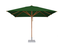 Bambrella 8.5' x 11.5' Rectangular Levante Bamboo Pulley Lift No Tilt Umbrella