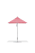 Frankford 454CAM 6.5' x 6.5' Square Greenwich Pulley Lift Aluminum Market Umbrella