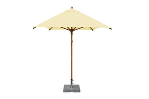 Bambrella 6.5' x 10' Rectangular Levante Bamboo Pulley Lift No Tilt Umbrella