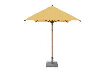 Bambrella 6.5' x 10' Rectangular Levante Bamboo Pulley Lift No Tilt Umbrella