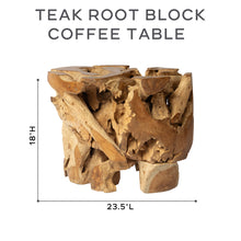 Teak Root Block Coffee Table