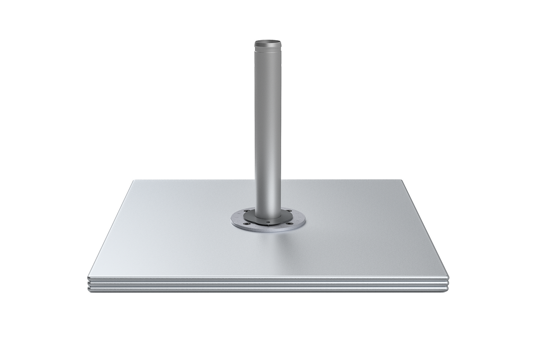Frankford 36G-SQX3 Square Max Galvanized Steel Stack Mounting Base for Eclipse Cantilever Umbrella