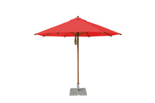 Bambrella 10' Round Levante Bamboo Pulley Lift No Tilt Umbrella