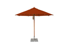 Bambrella 11.5' Round Levante Bamboo Pulley Lift No Tilt Umbrella