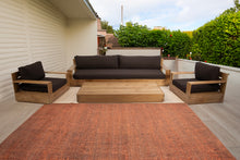 4 pc Pacific Teak Deep Seating Set with 72" Coffee Table. Sunbrella Cushion.