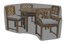 5 pc Monterey Teak Dining Set w/ 48" Round Table WeatherMAX Outdoor Weather Cover