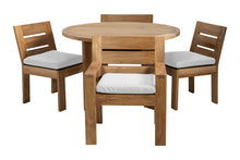 5 pc Pacific Teak Dining Set with 60" Round Dining Table