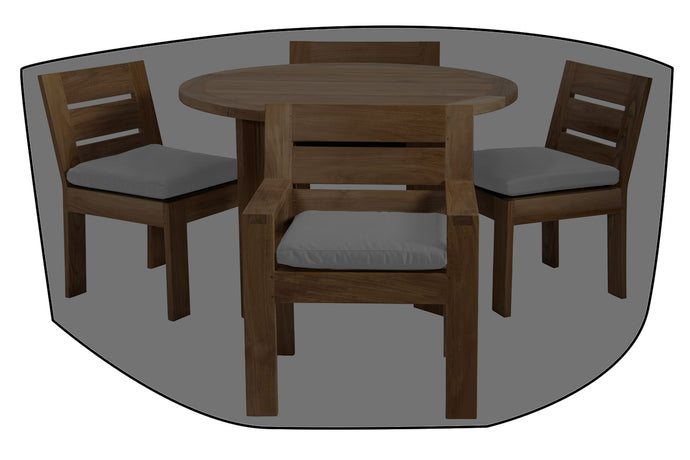 5 pc Pacific Teak Dining Set with 60