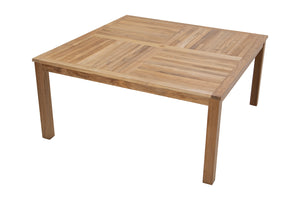 64" Square Teak Outdoor Dining Table