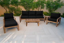 6 pc Newport Teak Seating Group with 42" Coffee Table. Sunbrella Cushion.