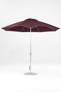 Frankford 864FMC 11' Monterey Crank Lift Fiberglass Market Umbrella- No Tilt