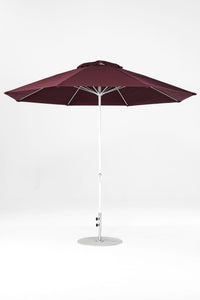 Frankford 864FMC 11' Monterey Crank Lift Fiberglass Market Umbrella- No Tilt