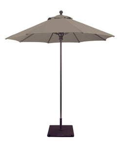 Galtech 722 7.5' Deluxe Commercial Manual Lift Outdoor Market Umbrella