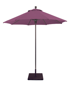 Galtech 722 7.5' Deluxe Commercial Manual Lift Outdoor Market Umbrella