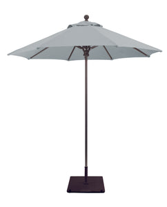 Galtech 722 7.5' Deluxe Commercial Manual Lift Outdoor Market Umbrella