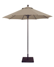 Galtech 722 7.5' Deluxe Commercial Manual Lift Outdoor Market Umbrella