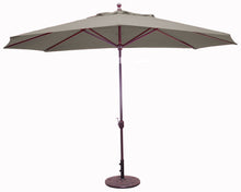 Galtech 779 8'x11' Oval Aluminum Outdoor Market Umbrella with Deluxe Auto Tilt