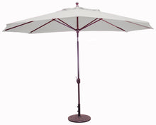 Galtech 779 8'x11' Oval Aluminum Outdoor Market Umbrella with Deluxe Auto Tilt