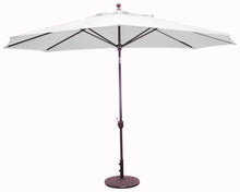 Galtech 779 8'x11' Oval Aluminum Outdoor Market Umbrella with Deluxe Auto Tilt