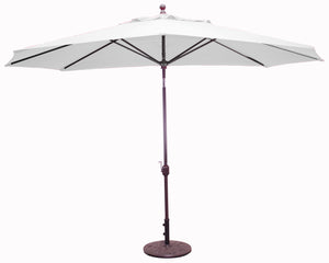 Galtech 779 8'x11' Oval Aluminum Outdoor Market Umbrella with Deluxe Auto Tilt