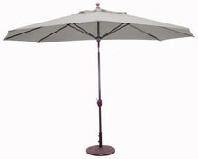 Galtech 779 8'x11' Oval Aluminum Outdoor Market Umbrella with Deluxe Auto Tilt