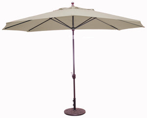 Galtech 779 8'x11' Oval Aluminum Outdoor Market Umbrella with Deluxe Auto Tilt
