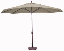 Galtech 779 8'x11' Oval Aluminum Outdoor Market Umbrella with Deluxe Auto Tilt