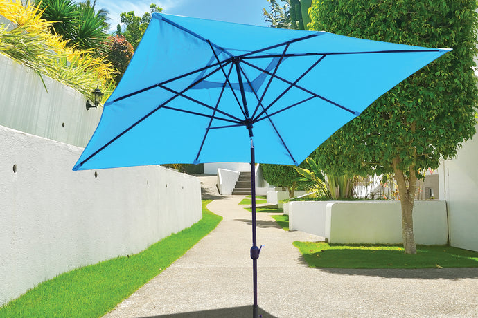 Galtech 799 10'x10' Square Aluminum Outdoor Market Umbrella with Deluxe Auto Tilt