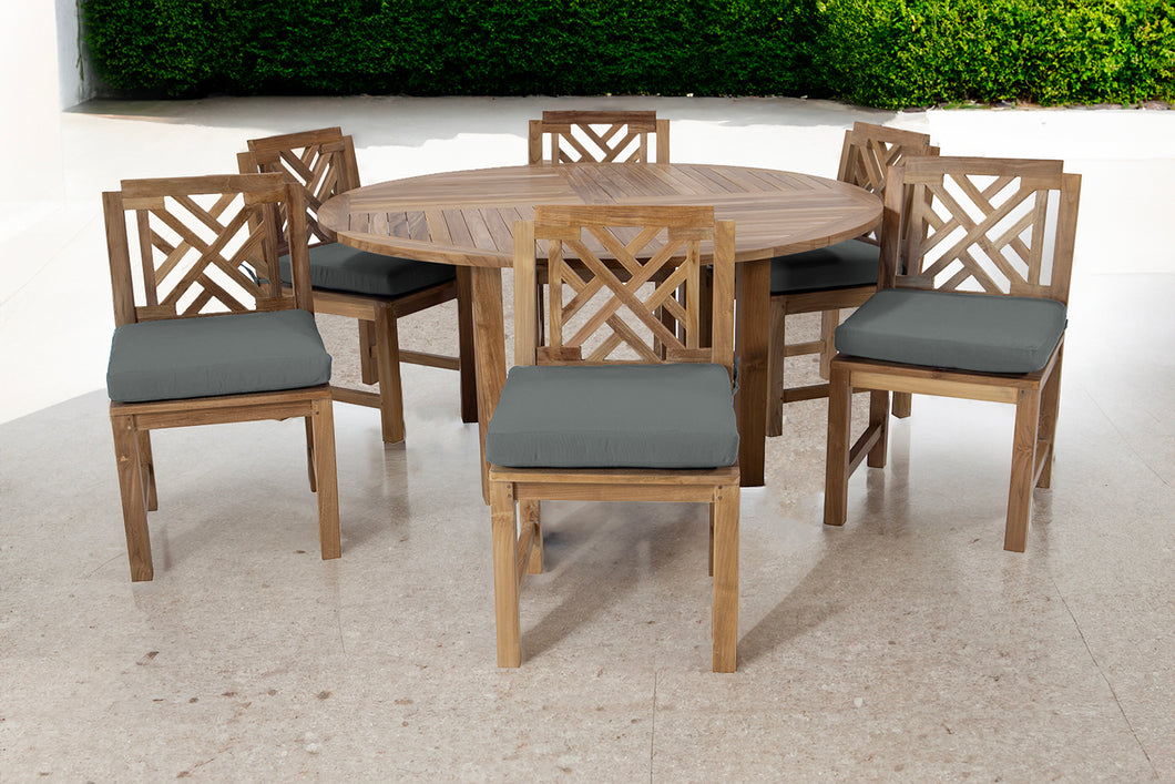 7 pc Monterey Teak Dining Set with 60