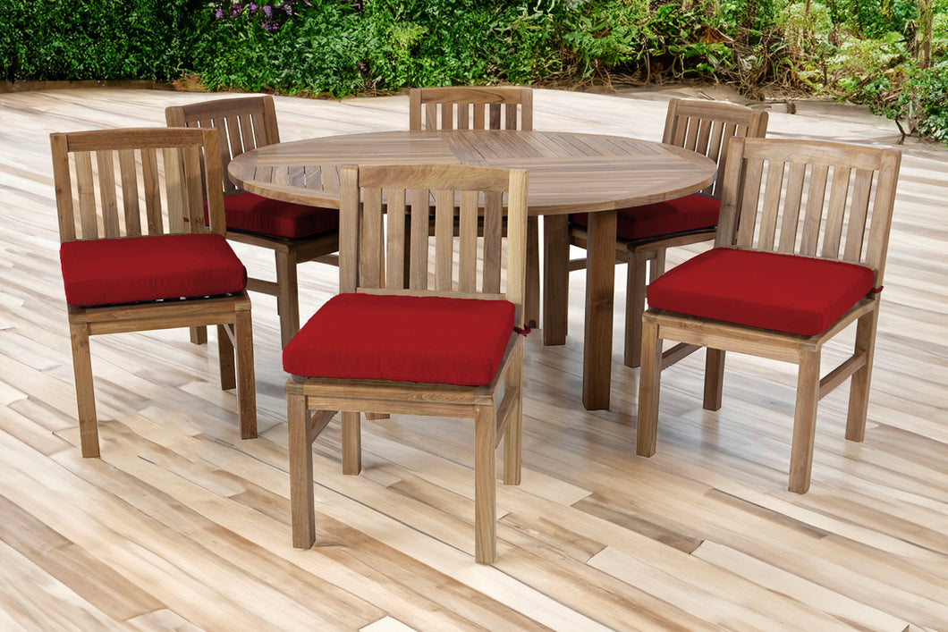 7 pc Huntington Teak Dining Set with 60