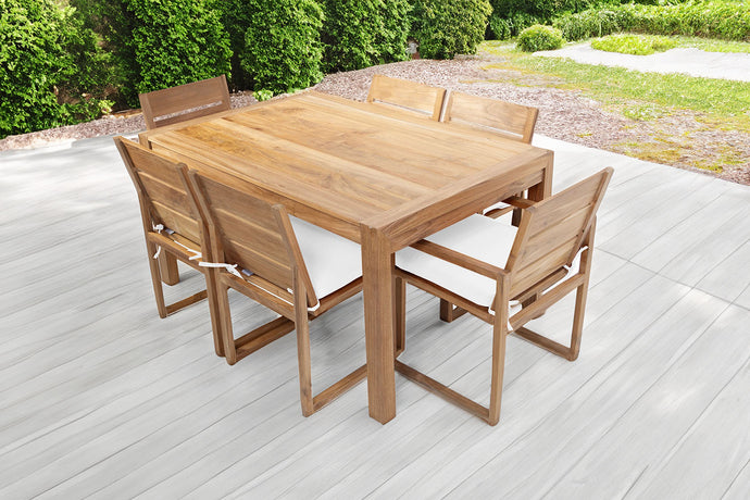 7 pc Venice Teak Dining Set with 59