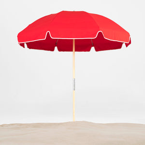 Frankford 845W 7.5' Emerald Coast Manual Lift Hexagon Beach Umbrella with Valance