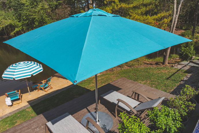 Frankford 883FM 10' x 10' G-Series Monterey Pulley Lift Giant Fiberglass Market Umbrella